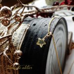 【2018クリスマス限定】シトリン　スターシェイプ　14kgfネックレス 