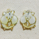 はむはむピアス(白)イヤリング変更可