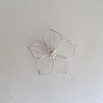 ＊壁の花の魅力＊　ワイヤークラフト　シルバー　Ｓサイズ