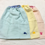 二つ折タオルエプロン コットンガーゼ3色