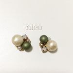 winter bijou pierce(olive or charcoal)