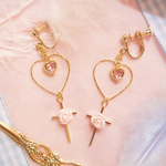 〜pink heart〜恋するミニバラ シリーズ♡ピアスorイヤリング