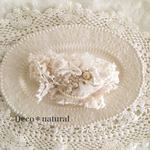 値下げ¥1200→¥950 レースとファーのボリュームバレッタ＊