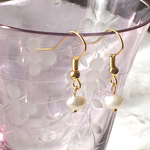 淡水パールピアス◇16KGPピアス◇