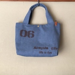 【再販】帆布☆トートバック  ◎ブルー◎
