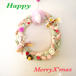 ミルキーカラーのキルトリース⋆｡˚✩１