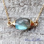 限定数のみ　ラブラドライト　マーキス　ブランコ　約50cm　14kgfネックレス 