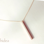 【16KGP】stick bar ネックレス Christmas限定♡ （matte gold）