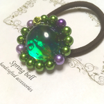 princess green winter Ⅱヘアゴム　レジン