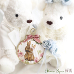 《再販》ウェディングうさちゃん♡シェルデコパージュ　M