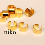 穴あきイヤーカフパーツ♬ゴールド10個