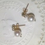 感謝の特価♪K14ｇｆアコヤピアス♪キャッチ付き☆ワンコイン