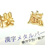 【実質50％オフセール】漢字 メタルパーツ 嵐 櫻 レジン封入 デコ オリジナルアクセサリー １０個セット