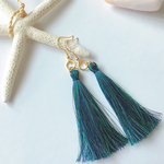 タッセルピアス - ocean -