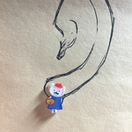 ねこ画伯ピアス