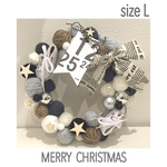 クリスマスニットリース Lサイズ
