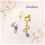 再販〜星座オリオンのアシンメトリーピアス♡イヤリング