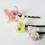 ヘアピン3本セット・花とパール