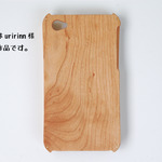 iPhone 4s ウッドケース 「uririnn様　専用作品」