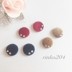 レトロなベルベットピアス/イヤリング
