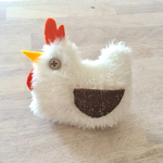 ふわもこ♡にわとり*ブローチ