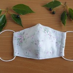 喉の乾燥に 薔薇園のふんわりマスク(グレー)