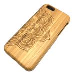iphone 5/5s/SE 6/6s 6plus/6splus 7 7plus ケース 木製 ウッド フラワー 2
