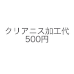クリアニス加工代金+500円
