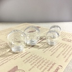 25ｍｍガラスドーム  2ホールタイプ 皿金具付き