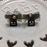 ロボット黒ちゃんイヤリング