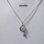 【SALE!!】【再販！】月と星のシルバーネックレス