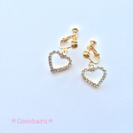 【SALE】ハートに願いを♡オープンハートイヤリング/ピアス