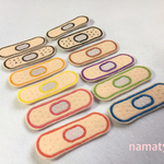 お洋服のバンドエイドアップリケ大小2枚組