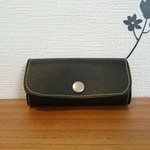 【送料無料】合皮キーケース＊ブラック