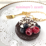 ショコラ＆ベリーパンケーキのバッグチャーム♪