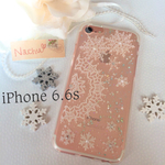ふわり雪結晶iPhone6.6sソフトケース