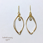【再販】ひねりチャームのsimpleピアス