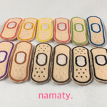 痛いの飛んでけ〜バンドエイド刺繍パッチンピン＊12色＊