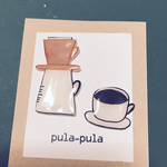 コーヒーとドリッパーのピンバッジ