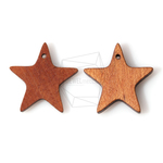 BSC-141-G【4個入り】スターウッドビーズ,Star Wooden Beads /22mm x 22mm