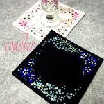 手描きアート♡2枚セット♡コースター♡ラブリーアート
