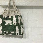 【サイズ大】バッグインバッグ * しろくま おむつポーチ