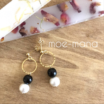 SALE☆コットンパール＊ビーズの大人ピアス