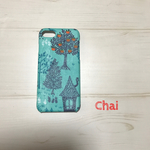  No.172 新柄  受注製作 北欧の森 ライトグリーン iPhoneケース