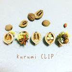 ナチュラル雑貨 ＊くるみのクリップ ＊