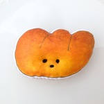 ☆やや焼けパンくん(ねおき)ふわふわブローチ（リトル）