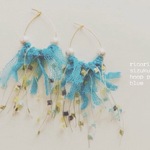*fuwafuwa* 雫フープピアス blue