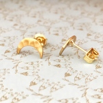 小さなピアス☆月と星（チタンポスト）
