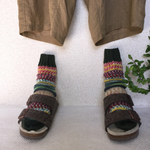 手編み靴下