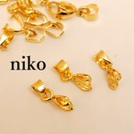Aカン付バチカン金具♪ゴールド10個
